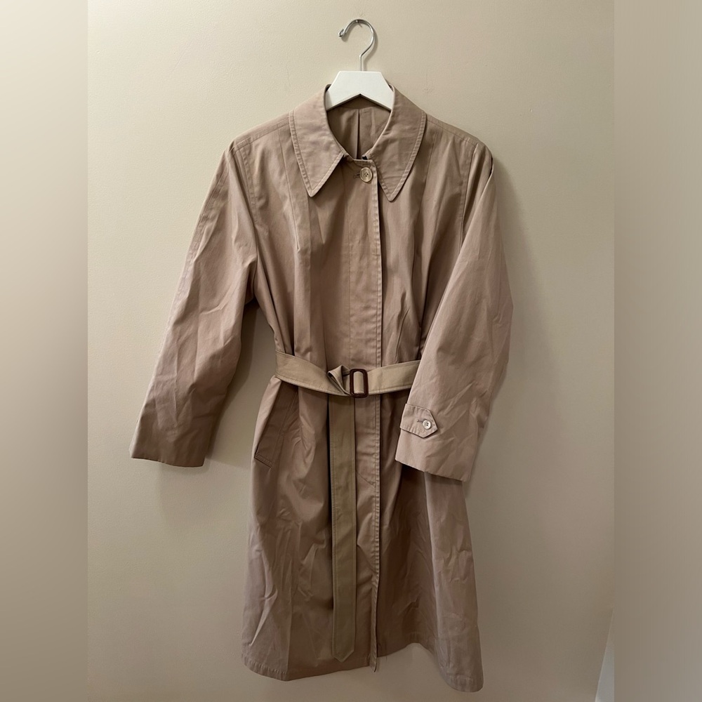 London Fog Vintage Women’s Beige Trench Coat Size 14